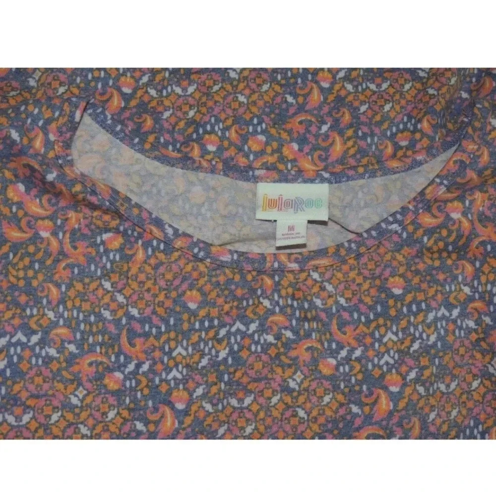 LULAROE ASYMMETRICAL HEM OVERSIZE TUNIC SHIRT TOP - Picture 4 of 5